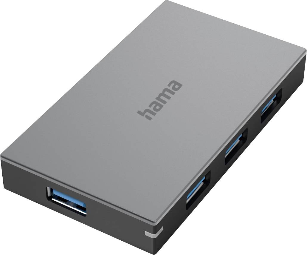Hama 00200115 USB-Hub 4 Port USB Grau