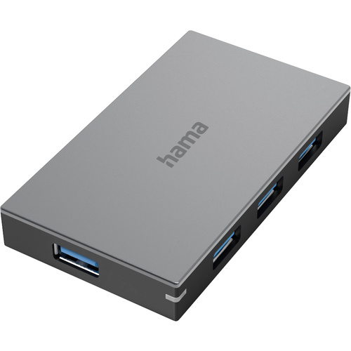 Hama 4 Port USB 3.0-Hub Grau