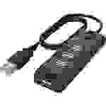 Hama 4 Port USB 2.0-Hub Schwarz