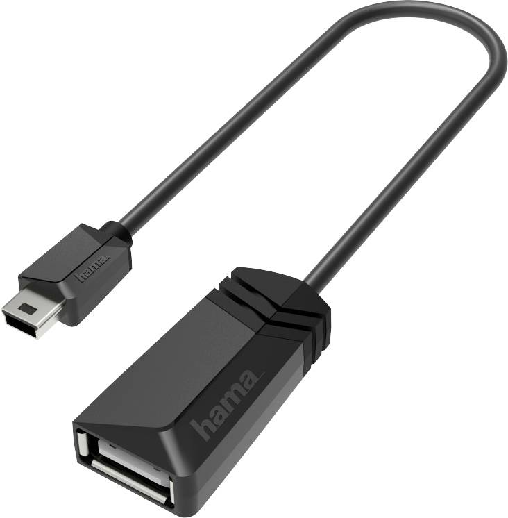Hama USB 2.0 Adapter [1x USB 2.0 Stecker A - 1x USB 2.0 Stecker Mini-AB]