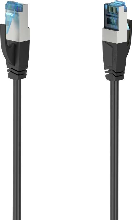 Hama 00200678 RJ45 Patchkabel CAT 6a S/FTP 0.25 m Schwarz 1 St.