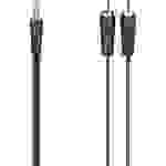 Hama 00200720 Klinke / Cinch Audio Anschlusskabel [1x Klinkenstecker 3.5mm - 2x Cinch-Stecker] 1.5m Schwarz