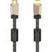 Hama HDMI Anschlusskabel HDMI-A Stecker, HDMI-A Stecker 0.75 m Braun 00205024 HDMI-Kabel