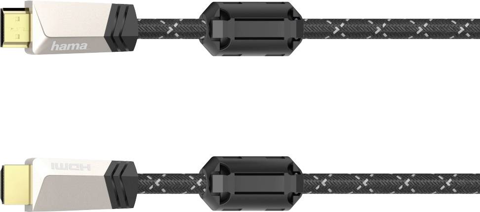 Hama HDMI Anschlusskabel HDMI-A Stecker, HDMI-A Stecker 1.50 m Braun 00205025 4K UHD HDMI-Kabel