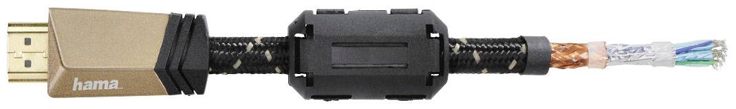 Hama HDMI Anschlusskabel HDMI-A Stecker, HDMI-A Stecker 1.50 m Braun 00205025 4K UHD HDMI-Kabel