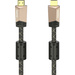 Hama HDMI Anschlusskabel HDMI-A Stecker, HDMI-A Stecker 3.00 m Braun 00205026 HDMI-Kabel