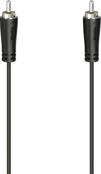 Hama 00205098 Cinch Audio Anschlusskabel [1x Cinch-Stecker - 1x Cinch-Stecker] 1.5 m Schwarz