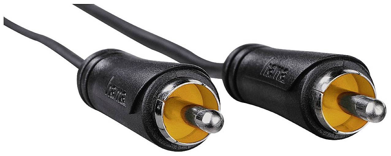 Hama 00205098 Cinch Audio Anschlusskabel [1x Cinch-Stecker - 1x Cinch-Stecker] 1.5 m Schwarz