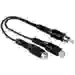 Hama 00205183 Cinch Audio Adapter [1x Cinch-Stecker - 2x Cinch-Kupplung] Schwarz