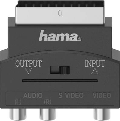 Hama S-Video / Cinch AV Adapter [1x S-Video-Buchse - 3x Cinch-Kupplung] Schwarz