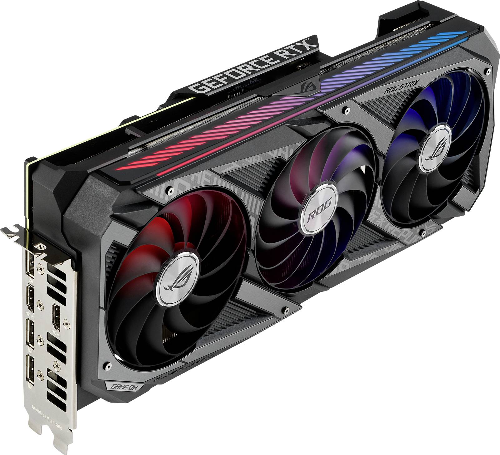 Asus Grafikkarte Nvidia GeForce RTX 3060 Ti Strix 8GB GDDR6-RAM PCIe HDMI®, DisplayPort RGB Beleuchtung