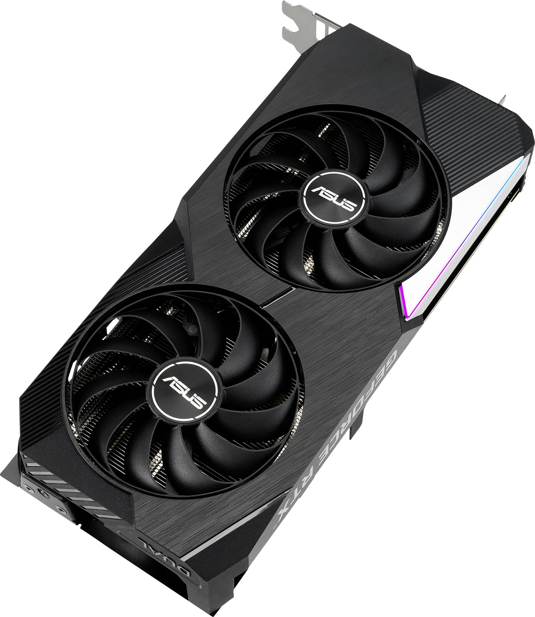 Asus Grafikkarte Nvidia GeForce RTX 3060 Ti Dual Overclocked 8 GB GDDR6-RAM PCIe HDMI®, DisplayPort RGB Beleuchtung