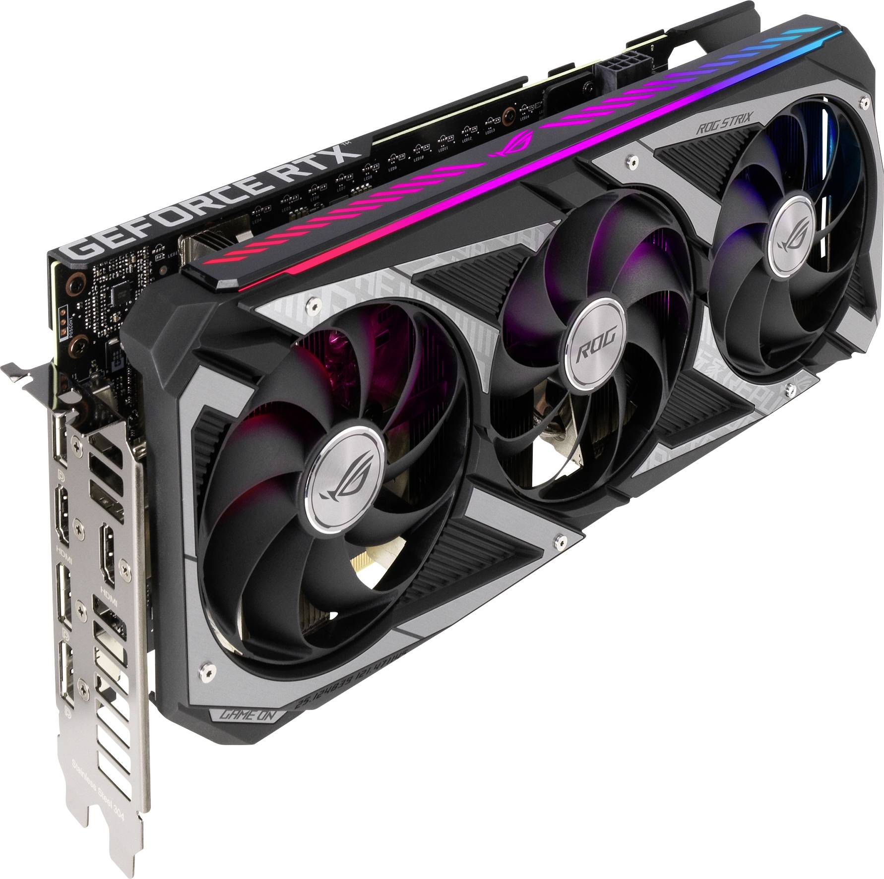Asus Grafikkarte Nvidia GeForce RTX 3060 Strix 12 GB GDDR6-RAM PCIe HDMI®, DisplayPort RGB Beleuchtung
