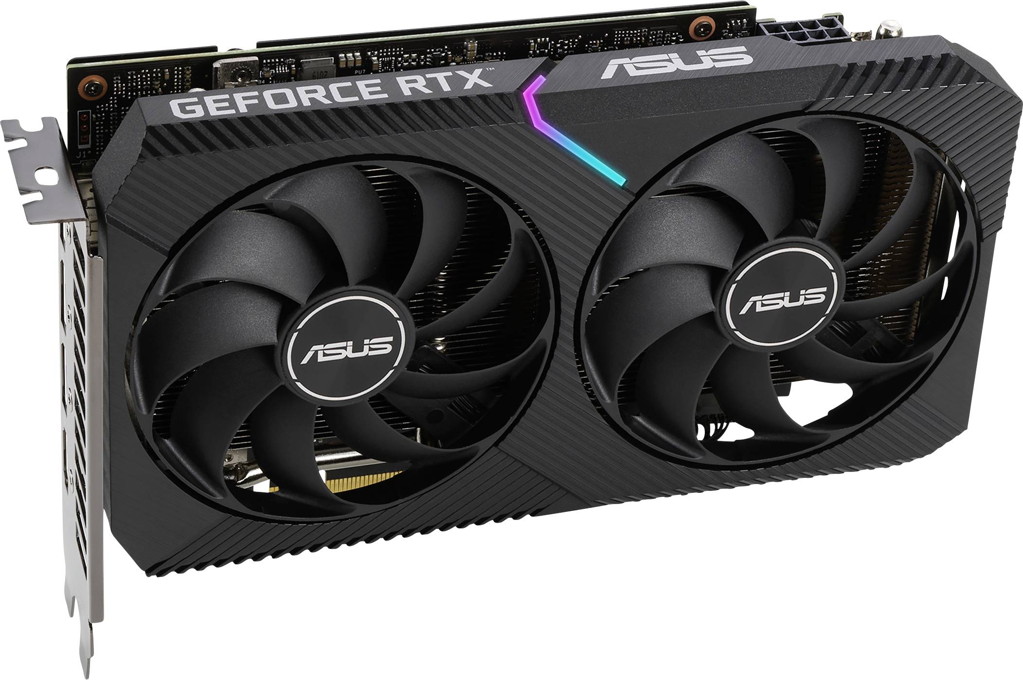 Asus Grafikkarte Nvidia GeForce RTX 3060 Dual 12 GB GDDR6-RAM PCIe HDMI®, DisplayPort RGB Beleuchtung