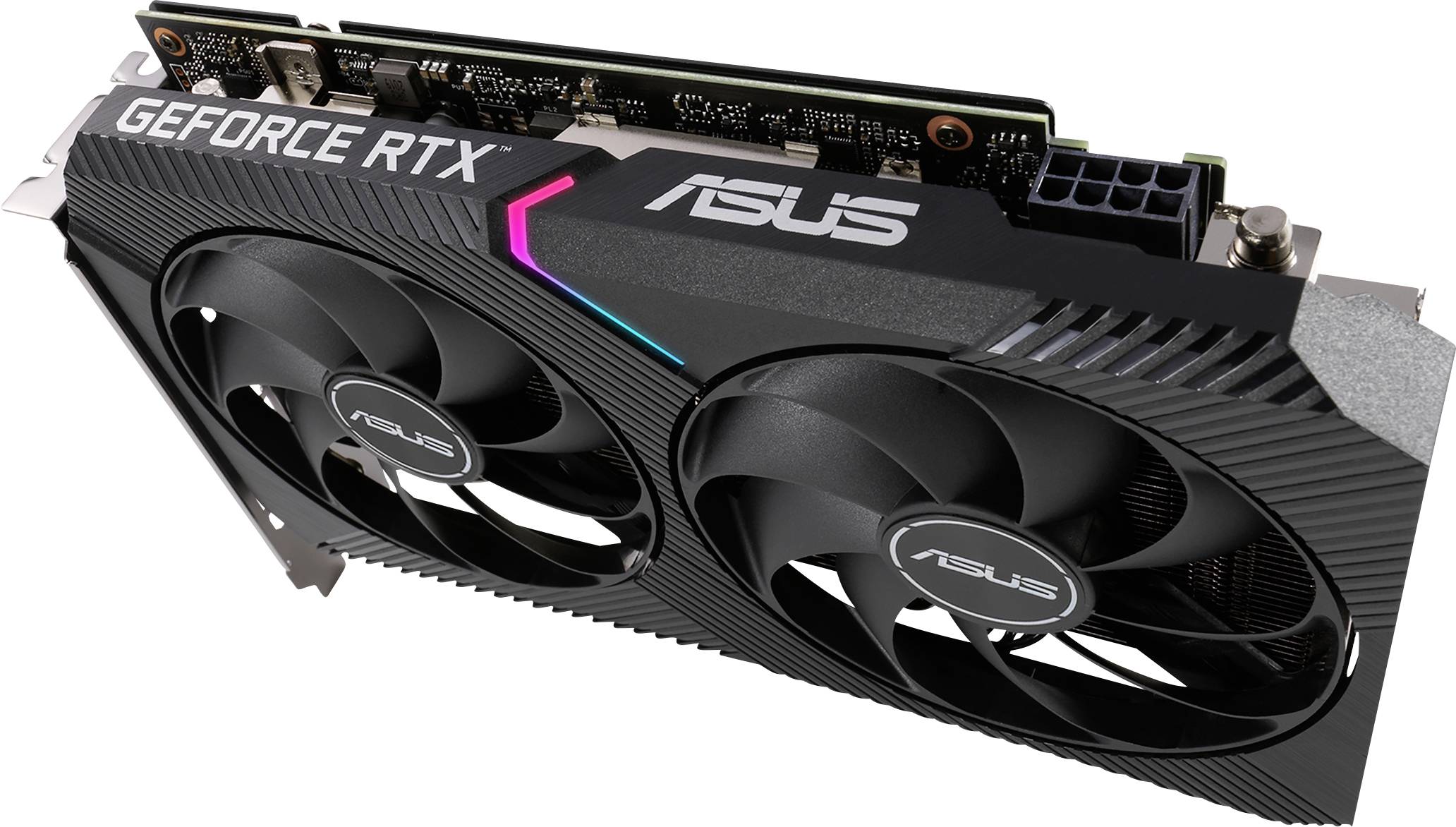 Asus Grafikkarte Nvidia GeForce RTX 3060 Dual 12 GB GDDR6-RAM PCIe HDMI®, DisplayPort RGB Beleuchtung