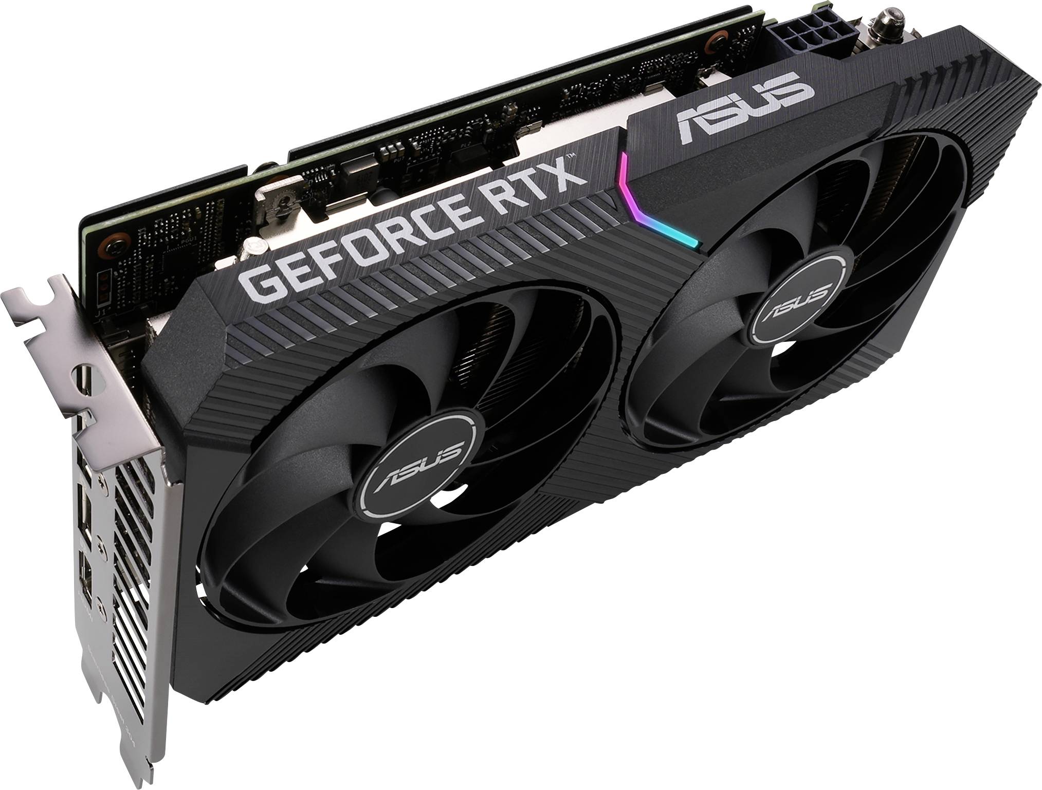 Asus Grafikkarte Nvidia GeForce RTX 3060 Dual 12 GB GDDR6-RAM PCIe HDMI®, DisplayPort RGB Beleuchtung