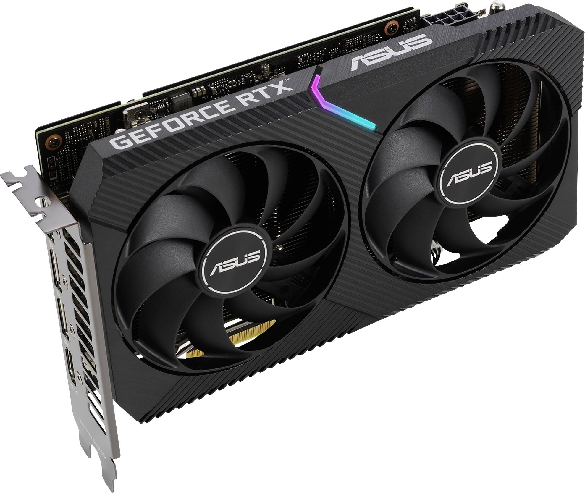 Asus Grafikkarte Nvidia GeForce RTX 3060 Dual 12 GB GDDR6-RAM PCIe HDMI®, DisplayPort RGB Beleuchtung