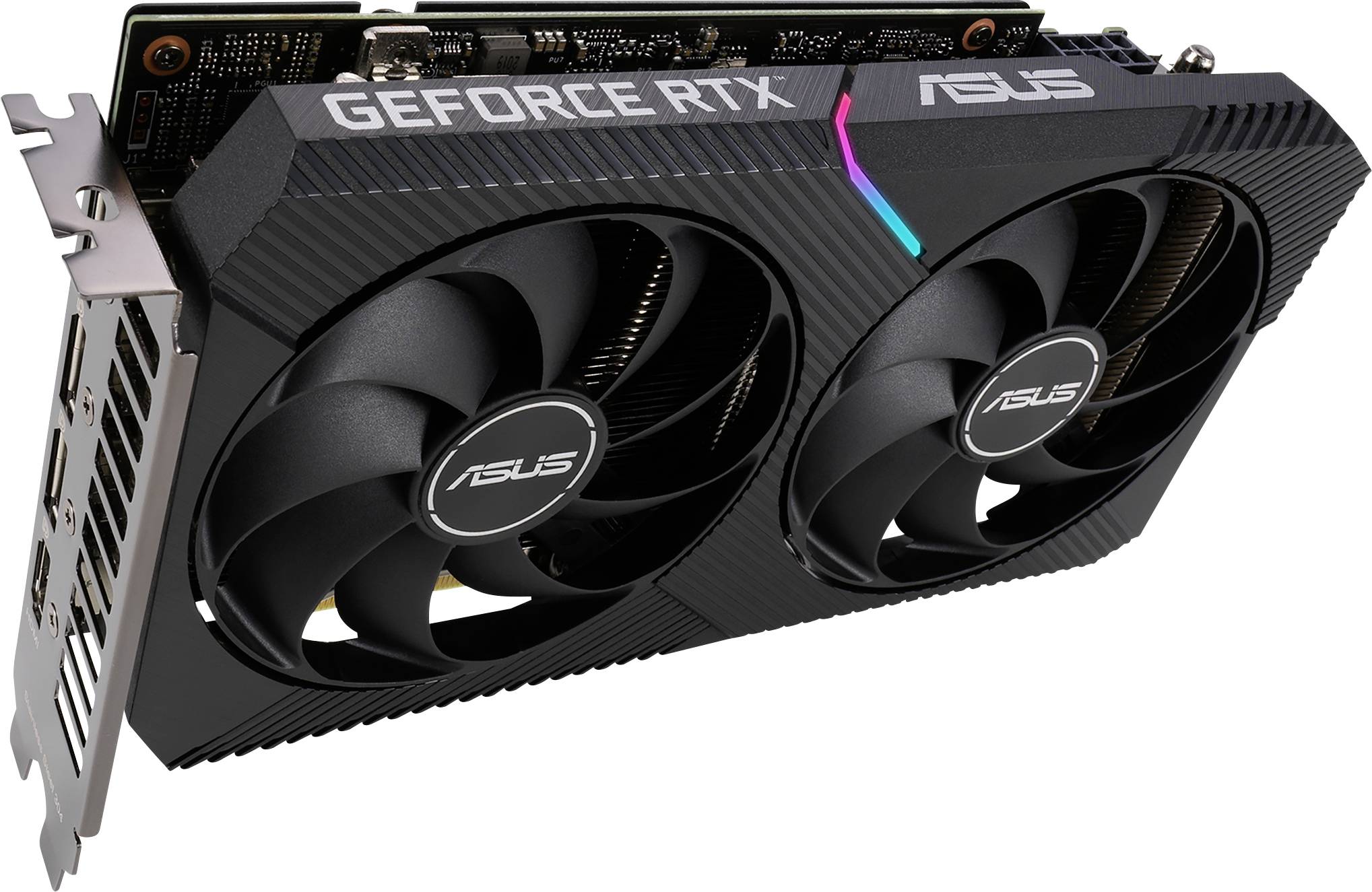 Asus Grafikkarte Nvidia GeForce RTX 3060 Dual 12 GB GDDR6-RAM PCIe HDMI®, DisplayPort RGB Beleuchtung