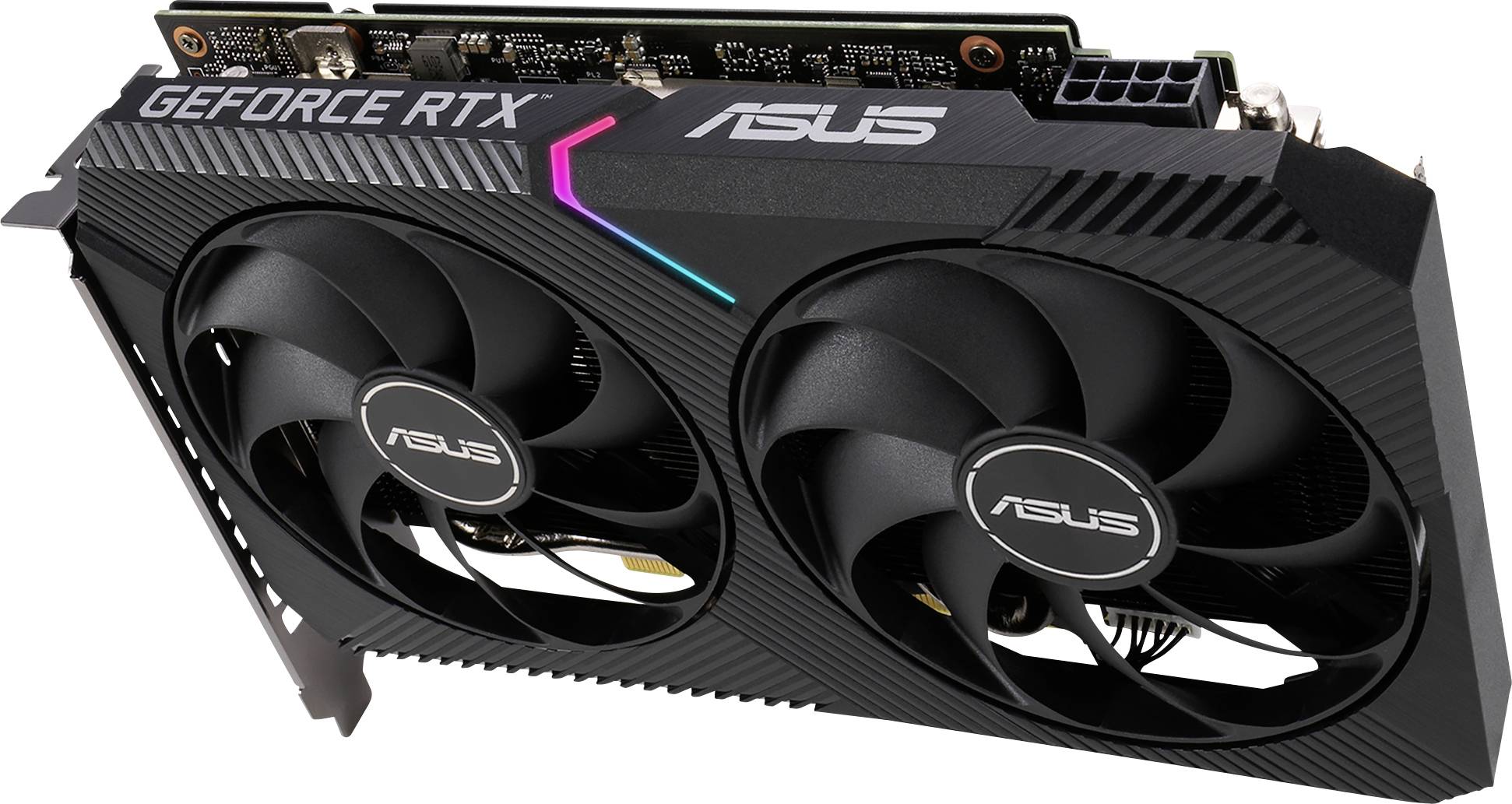 Asus Grafikkarte Nvidia GeForce RTX 3060 Dual 12 GB GDDR6-RAM PCIe HDMI®, DisplayPort RGB Beleuchtung