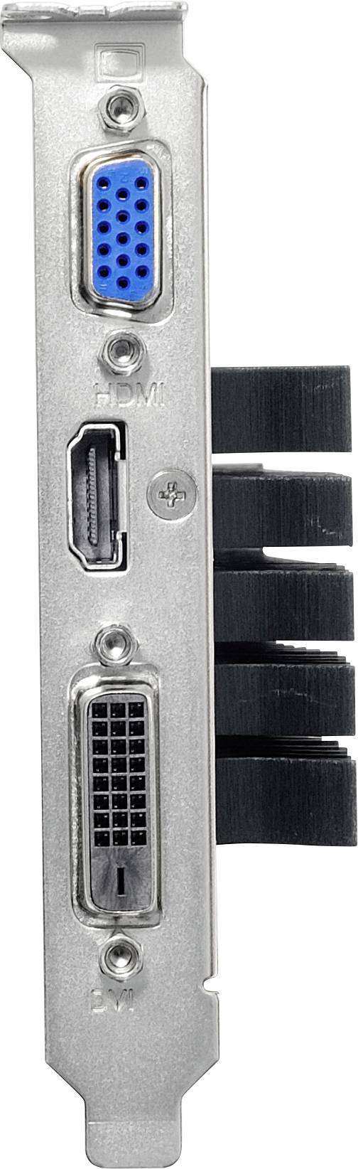 Asus Grafikkarte Nvidia GeForce GT730 2GB GDDR5-RAM PCIe HDMI®, DVI Low Profile, Passiv gekühlt