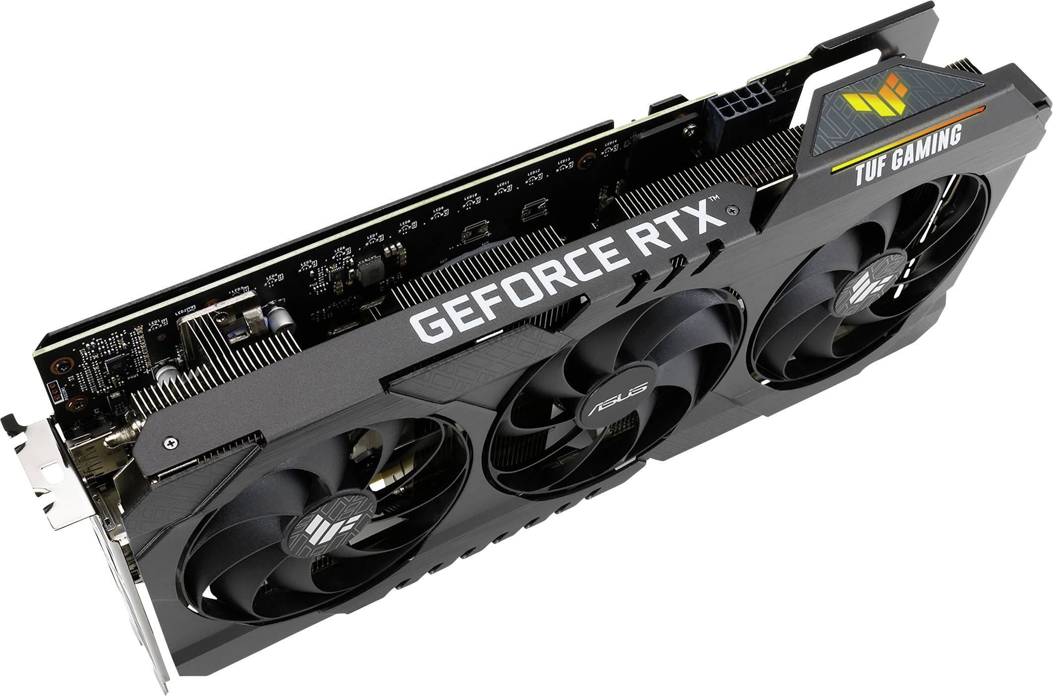 Asus Grafikkarte Nvidia GeForce RTX 3060 Ti Gaming Overclocked 8 GB GDDR6-RAM PCIe HDMI®, DisplayPo