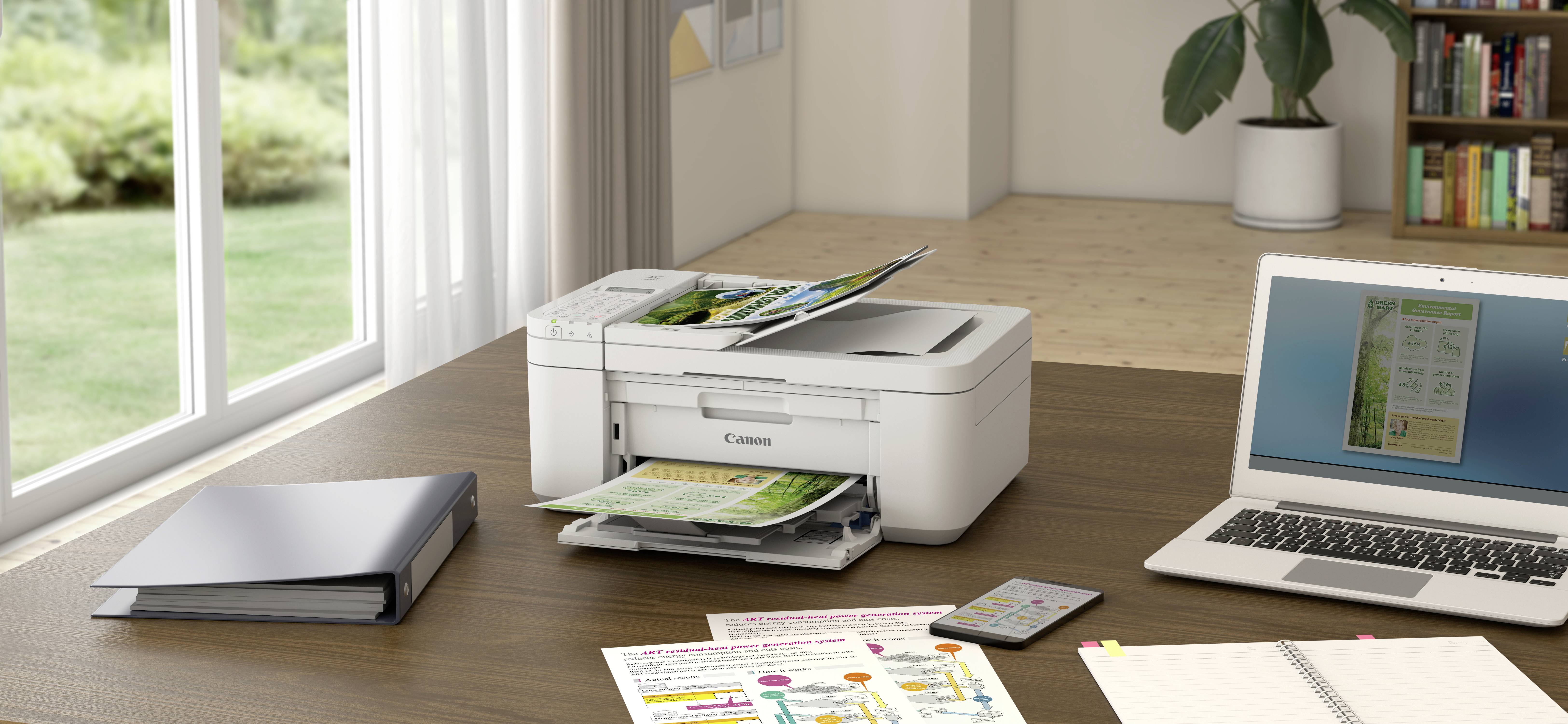 Canon PIXMA TR4651 Multifunktionsdrucker Tintenstrahl Farbe A4 Drucker, Scanner, Kopierer, Fax ADF