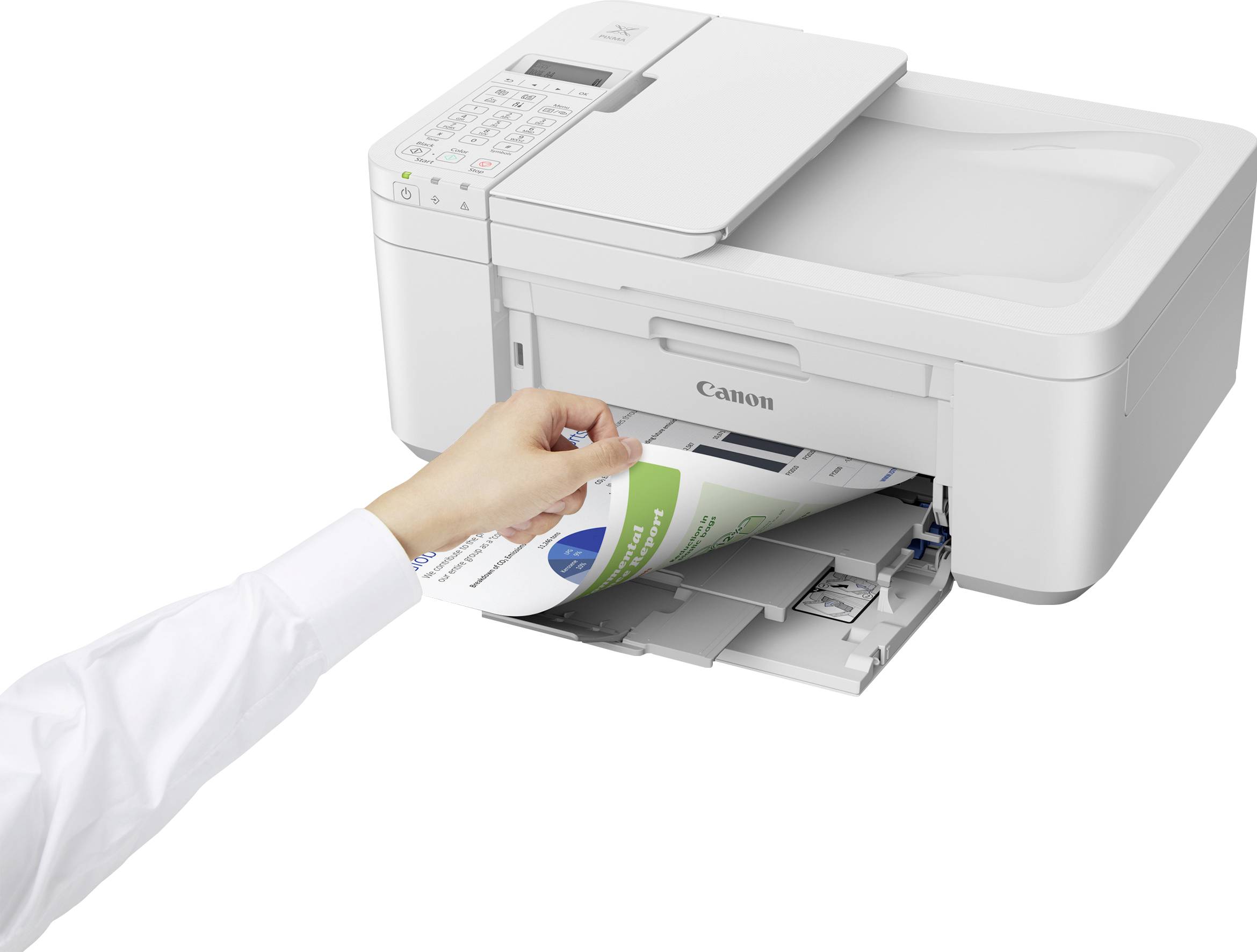 Canon PIXMA TR4651 Multifunktionsdrucker Tintenstrahl Farbe A4 Drucker, Scanner, Kopierer, Fax ADF, USB, WLAN