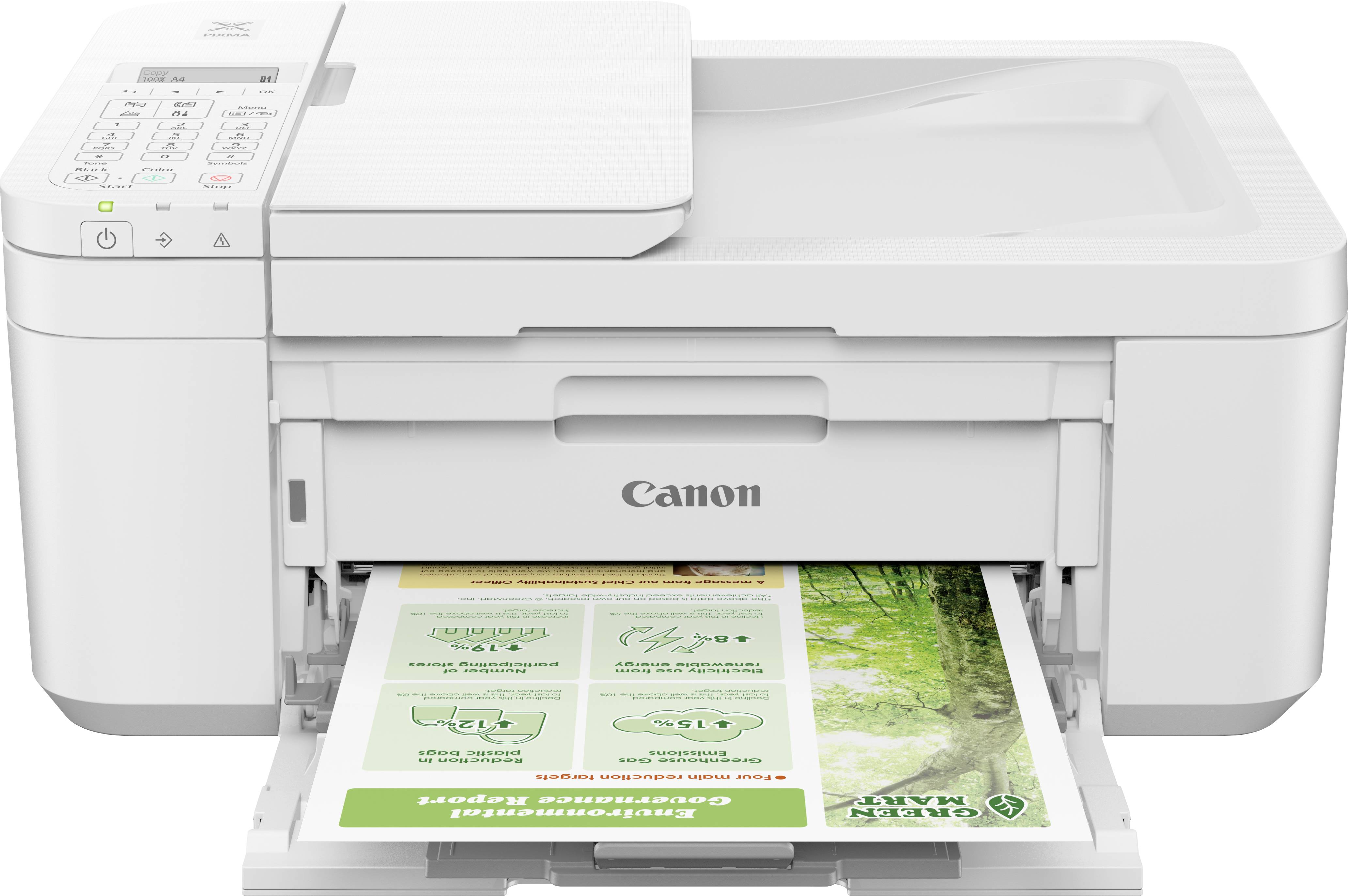 Canon PIXMA TR4651 Multifunktionsdrucker Tintenstrahl Farbe A4 Drucker, Scanner, Kopierer, Fax ADF, USB, WLAN