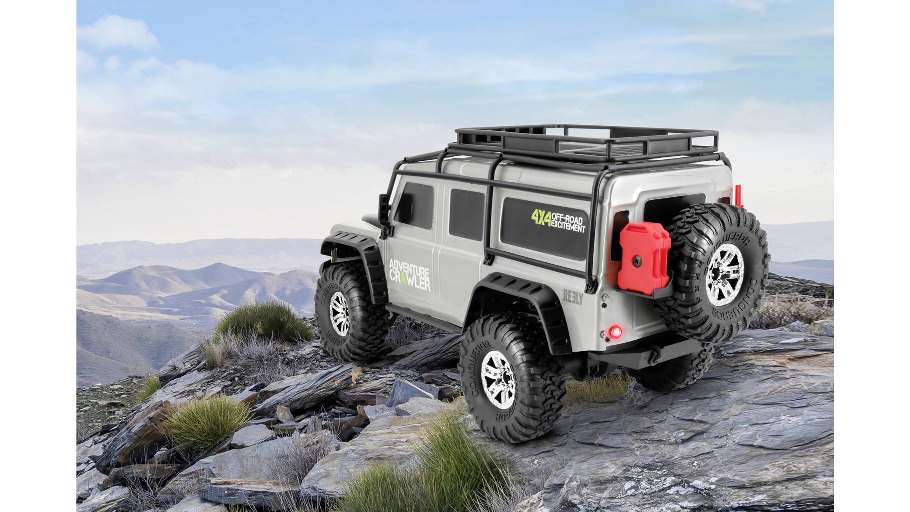 Reely Adventure Grau Brushed 1:10 RC Modellauto Elektro Crawler ...