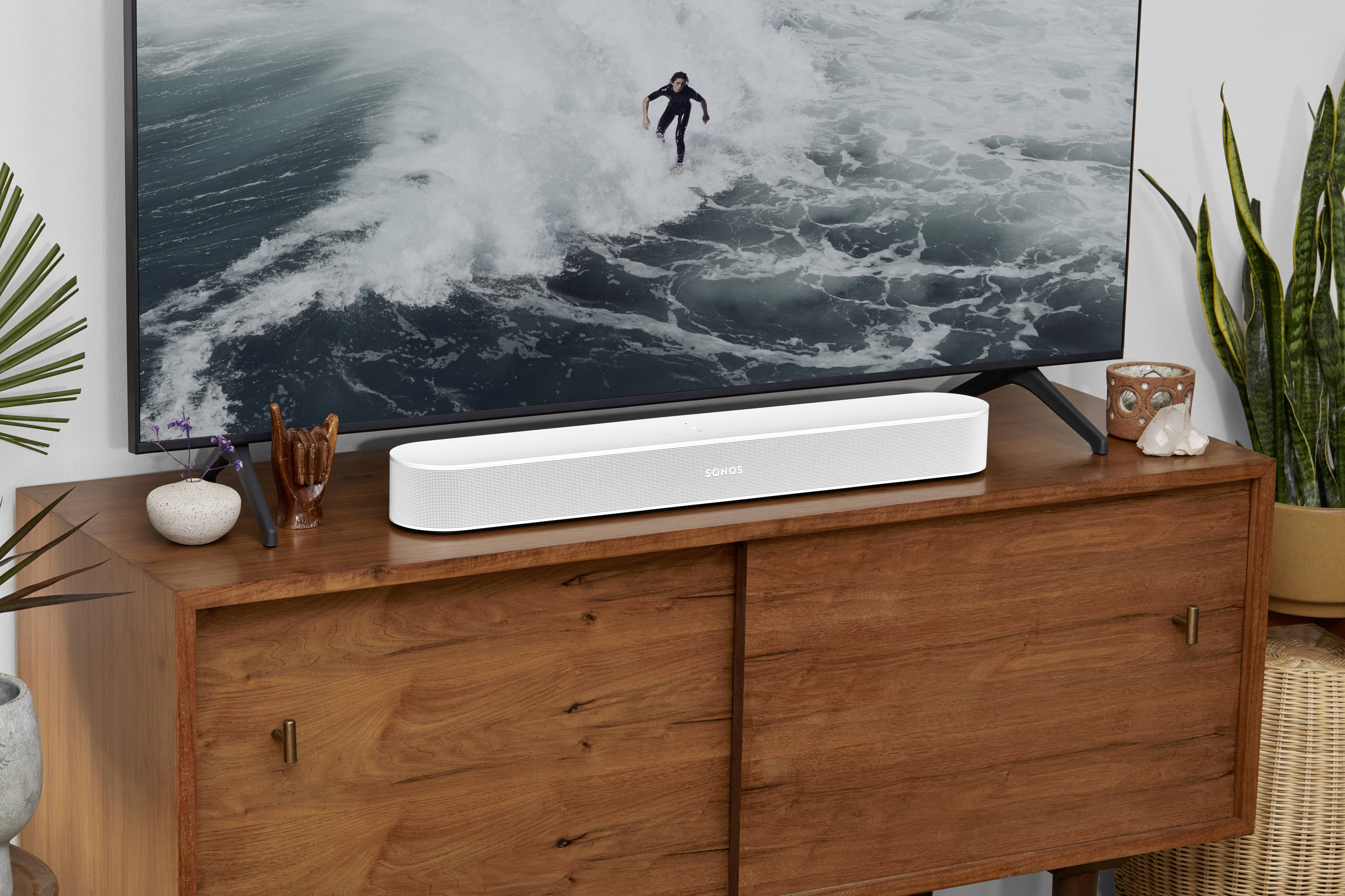 Sonos Beam 2 Multiroom Lautsprecher Soundbar Air-Play, LAN, WLAN AirPlay Weiß