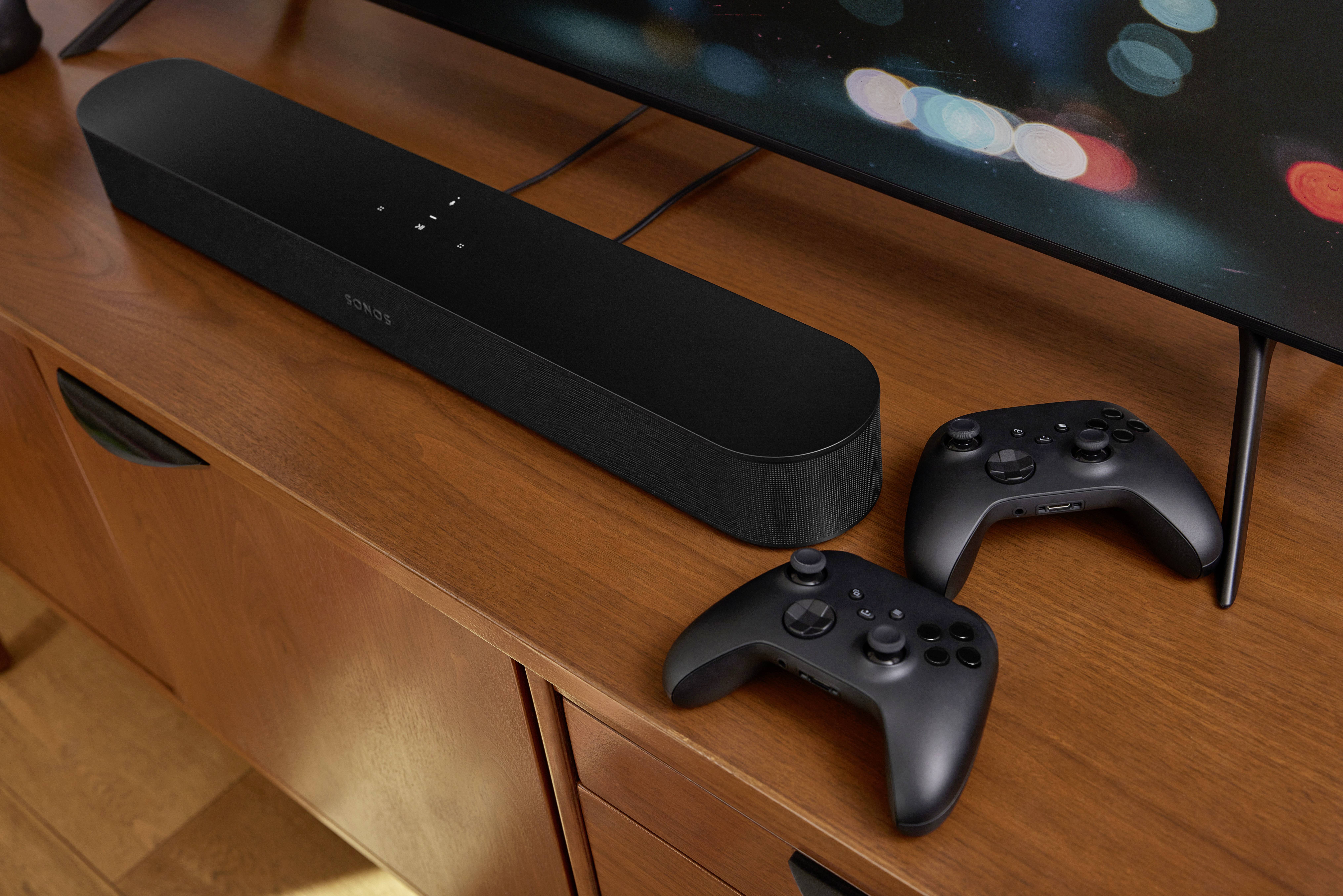 Sonos Beam (Gen 2), Schwarz, Black with matte finish, Amazon Alexa & Google Assistant, Verkabelt & Kabellos, 8