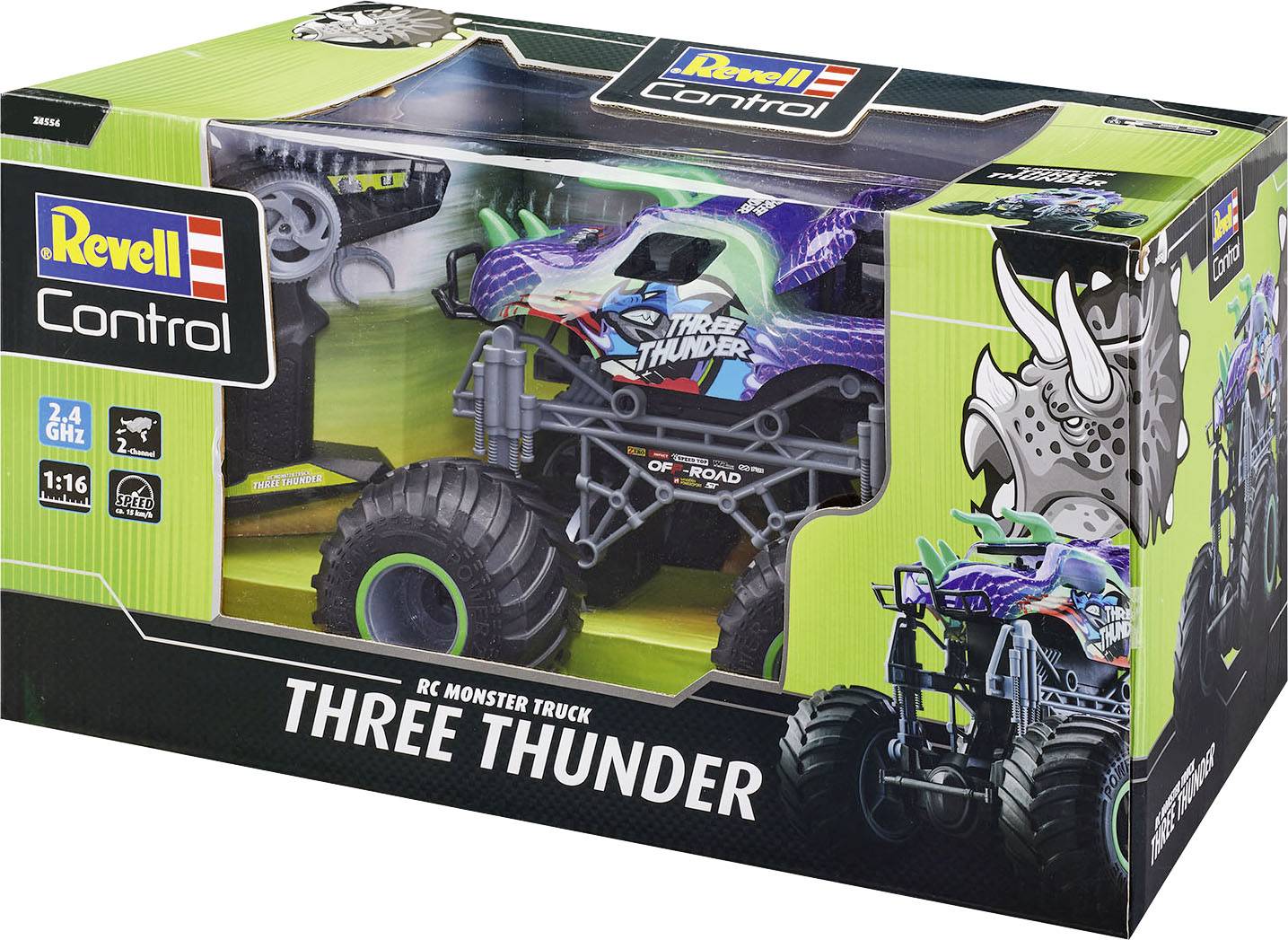 Revell 24556 RV RC Dino Monster Truck "Three Thunder" RC Einsteiger Modellauto Elektro Monstertruck