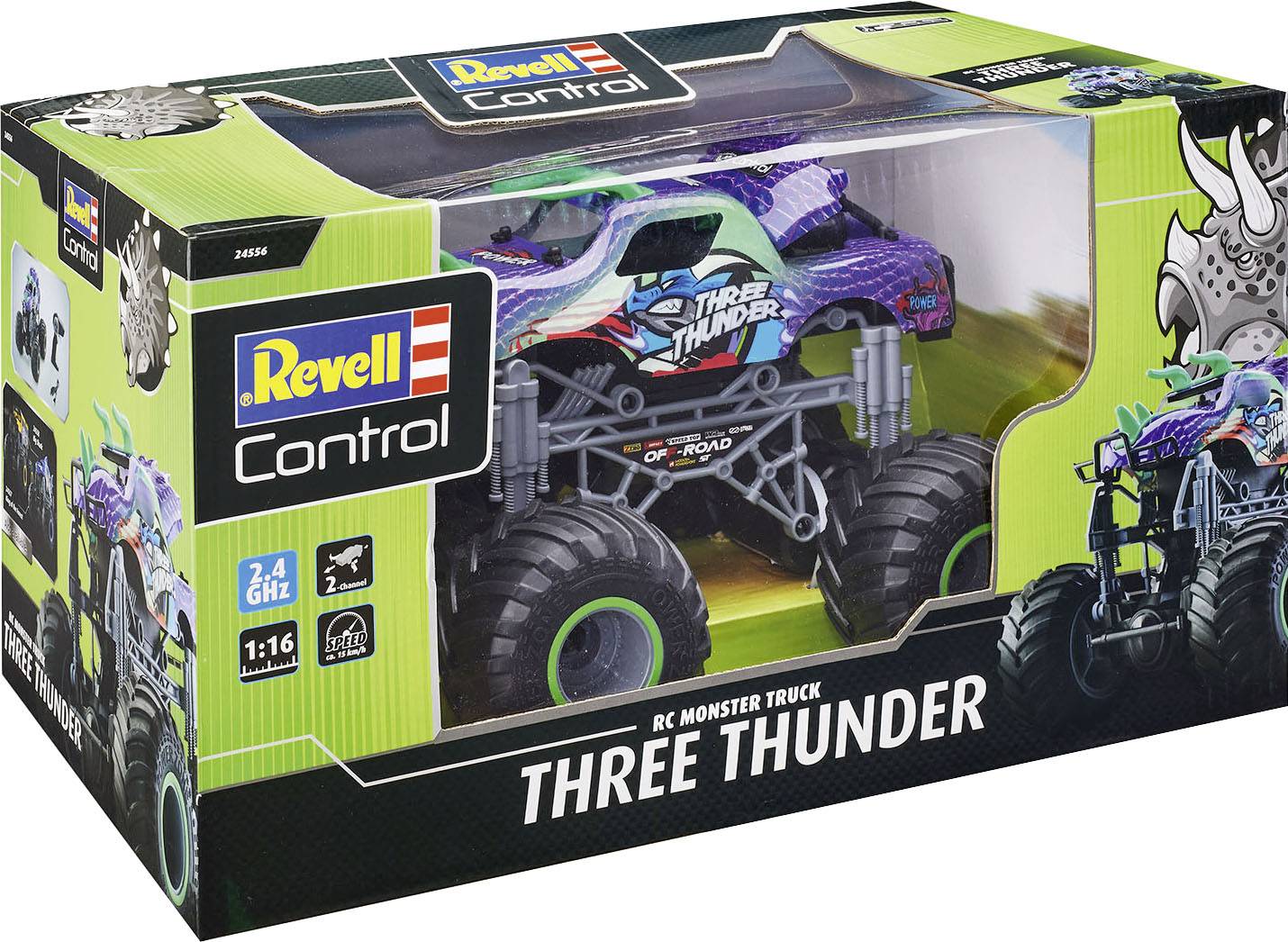 Revell 24556 RV RC Dino Monster Truck "Three Thunder" RC Einsteiger Modellauto Elektro Monstertruck