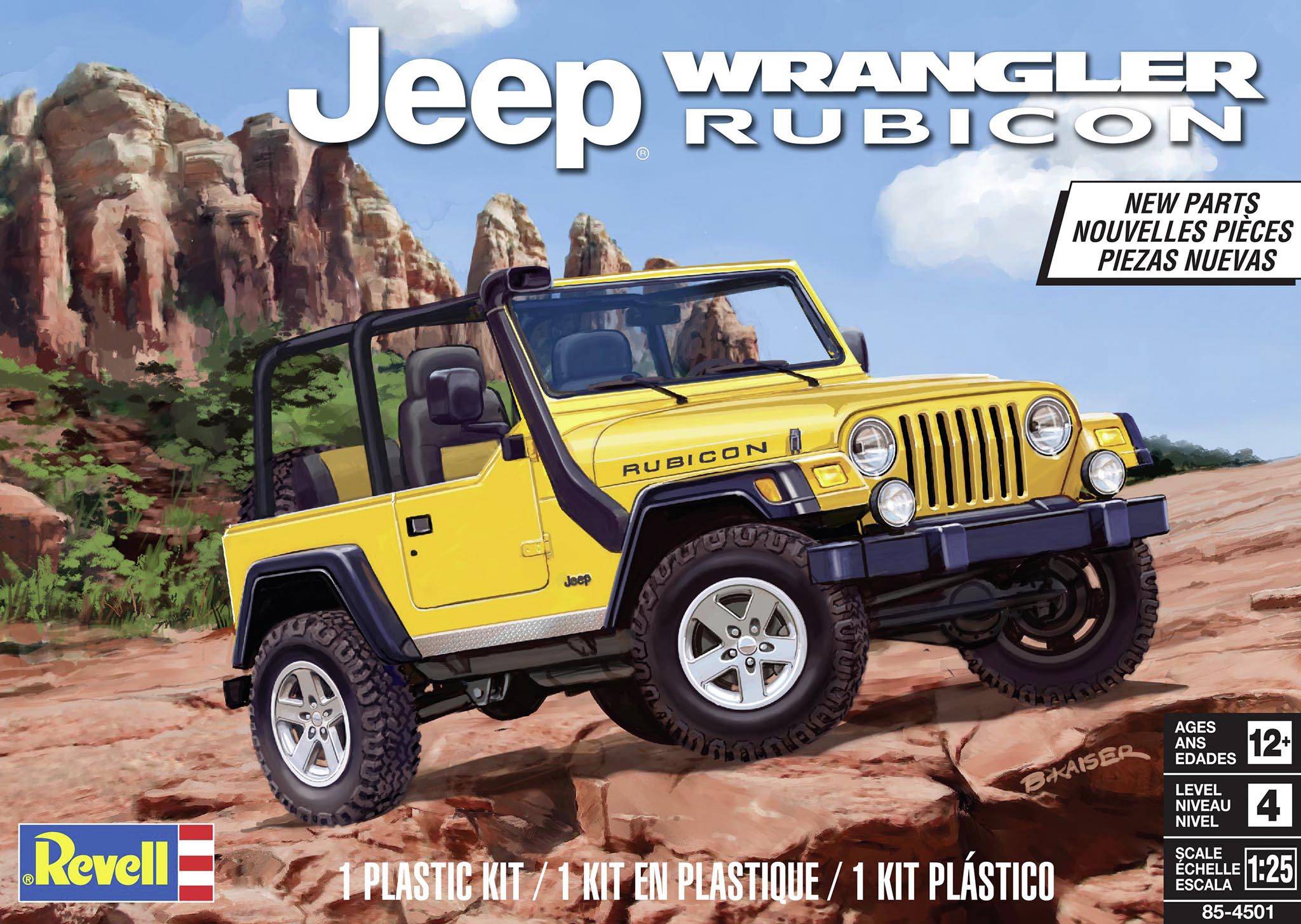 Revell RV 1:25 Jeep Wrangler Rubicon 1:25 Modellauto