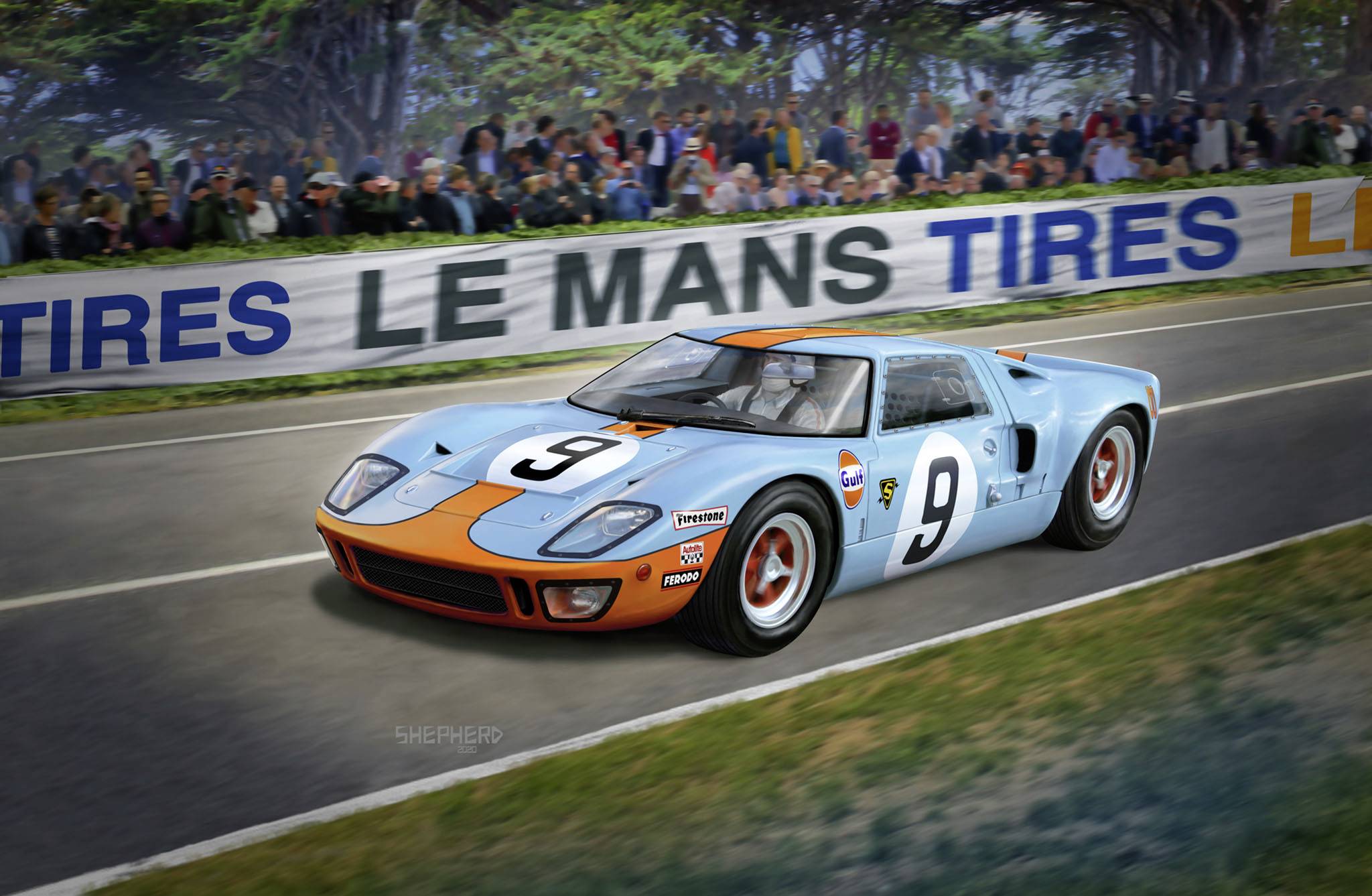 Revell RV 1:24 Ford GT 40 Le Mans 1968 1:24 Modellauto