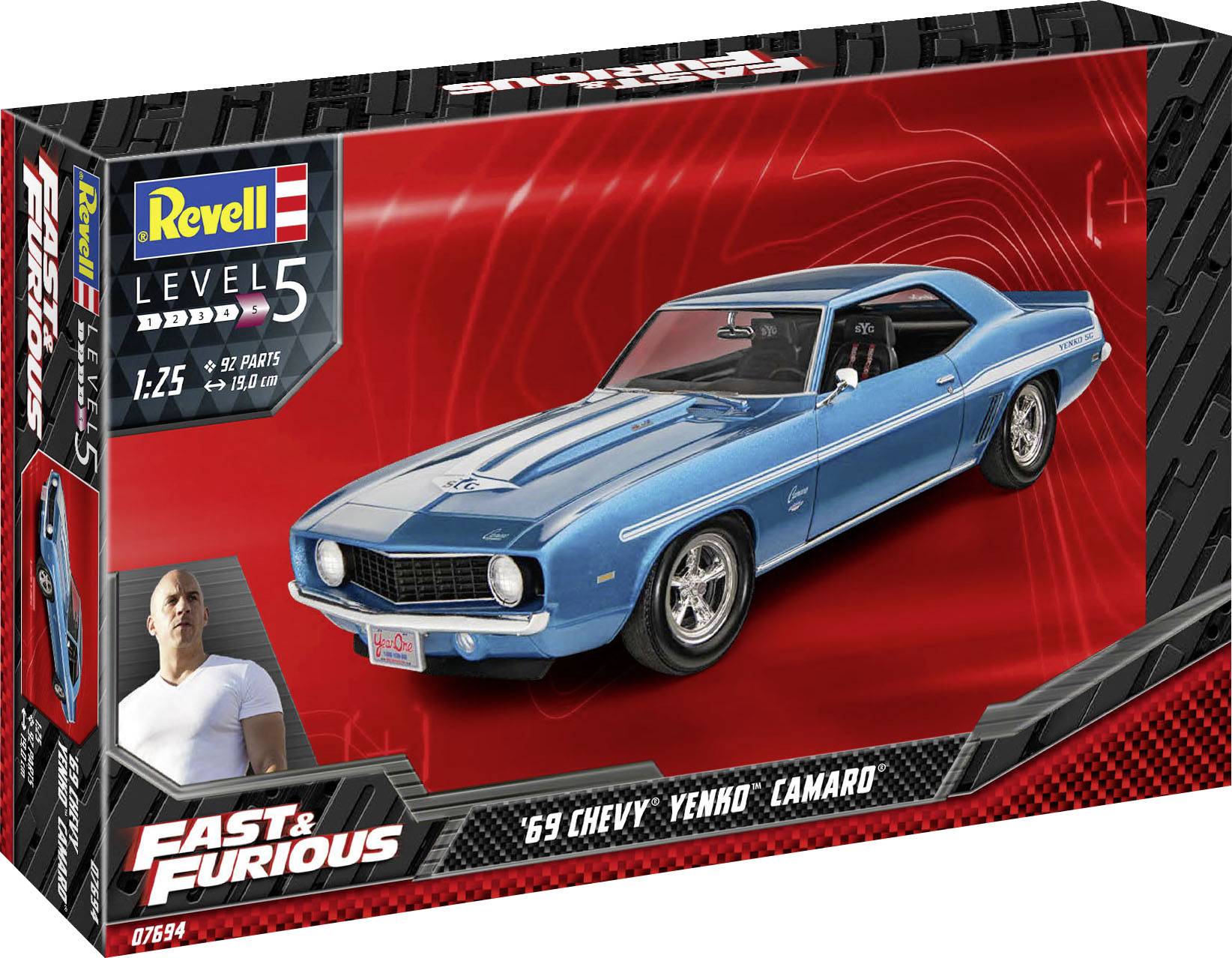 Revell RV 1:24 Fast & Furious 1969 Chevy Camaro Yenko 1:24 Modellauto