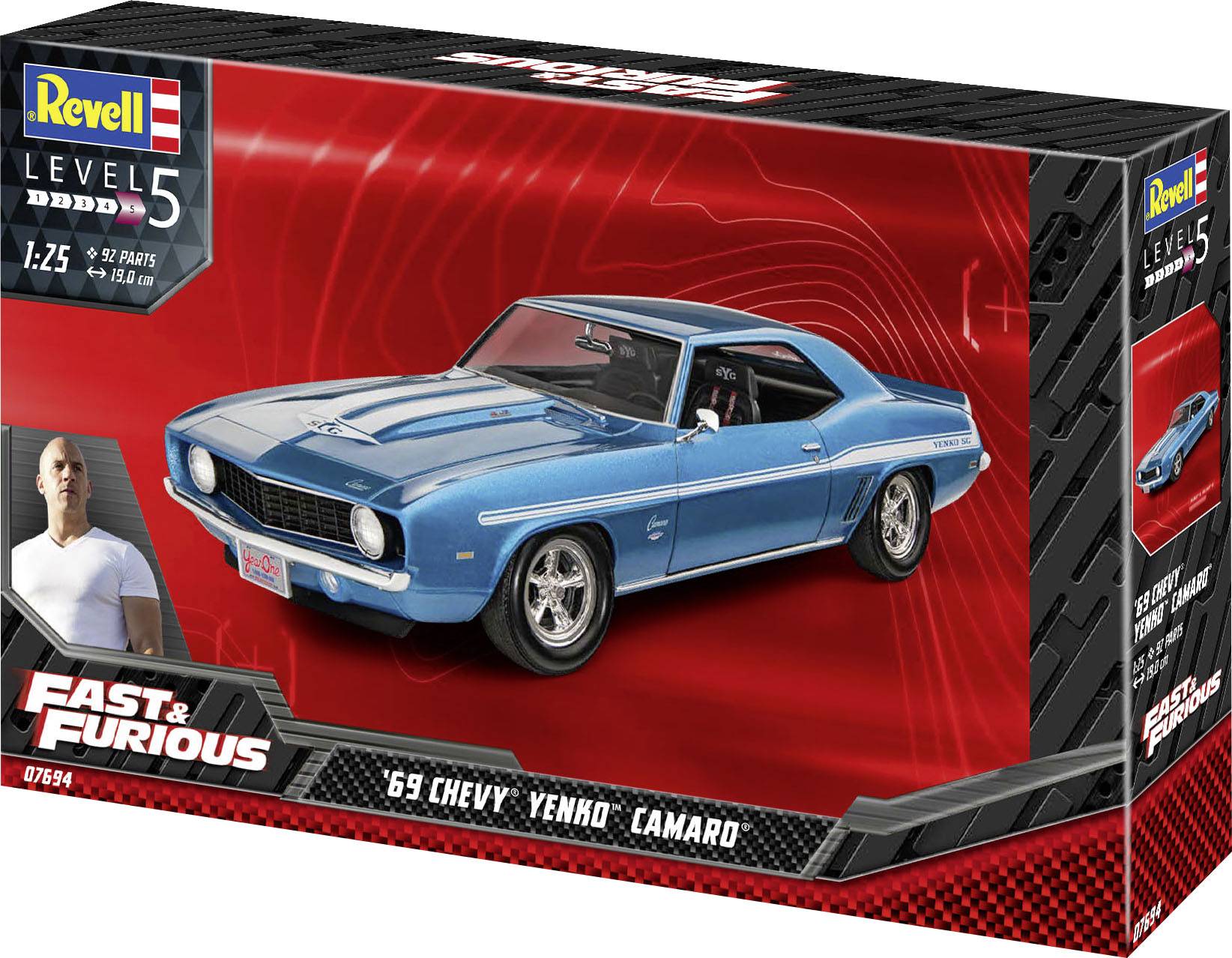 Revell RV 1:24 Fast & Furious 1969 Chevy Camaro Yenko 1:24 Modellauto