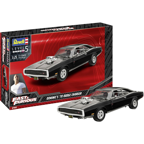 Revell RV 1:24 Fast & Furious - Dominics 1970 Dodge Charger 1:24 Modellauto