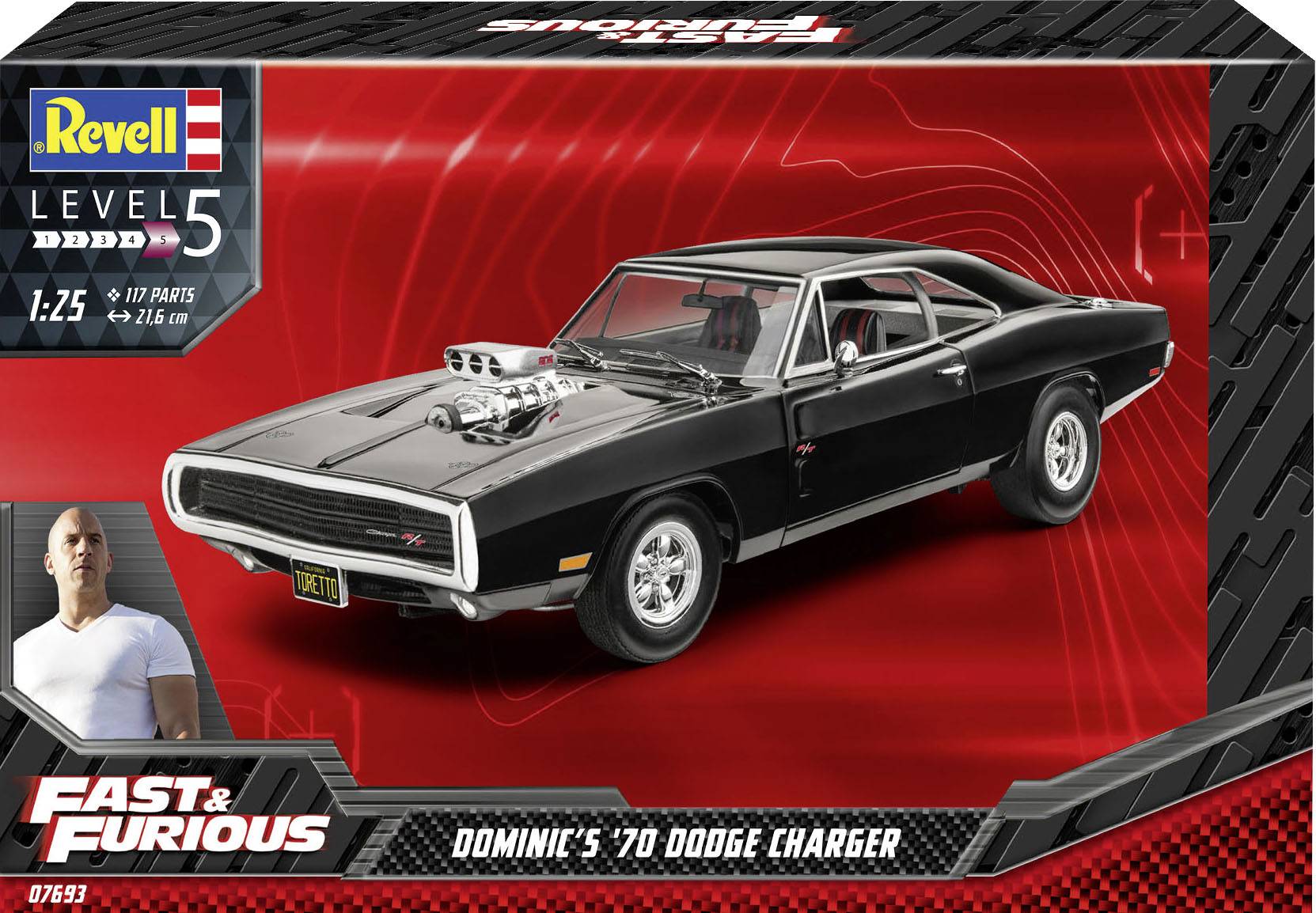 Revell Fast & Furious - Dominics 1970 Dodge Charger 1:24 Modellauto
