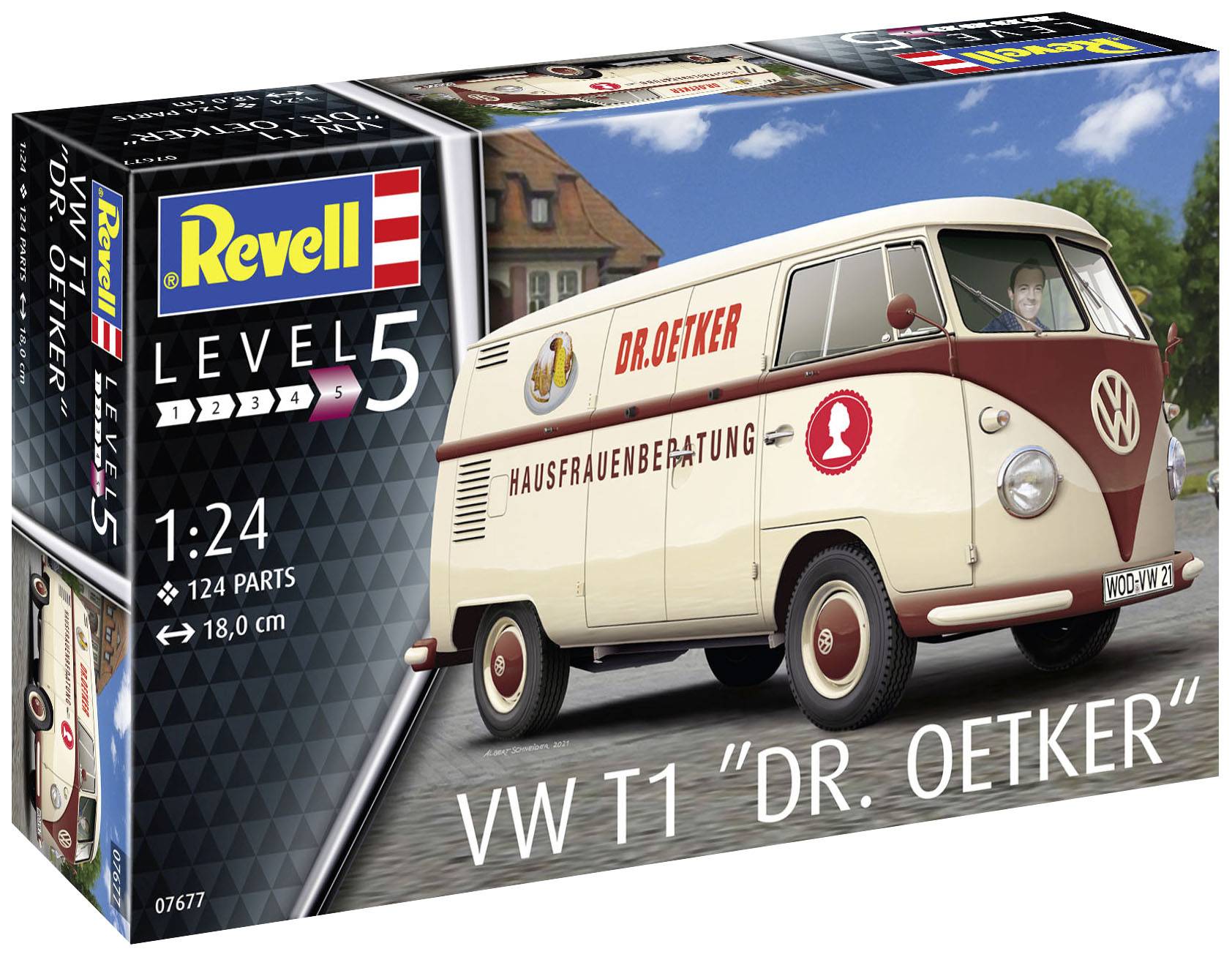 Revell RV 1:24 VW T1 "Dr. Oetker" 1:24 Modellbus