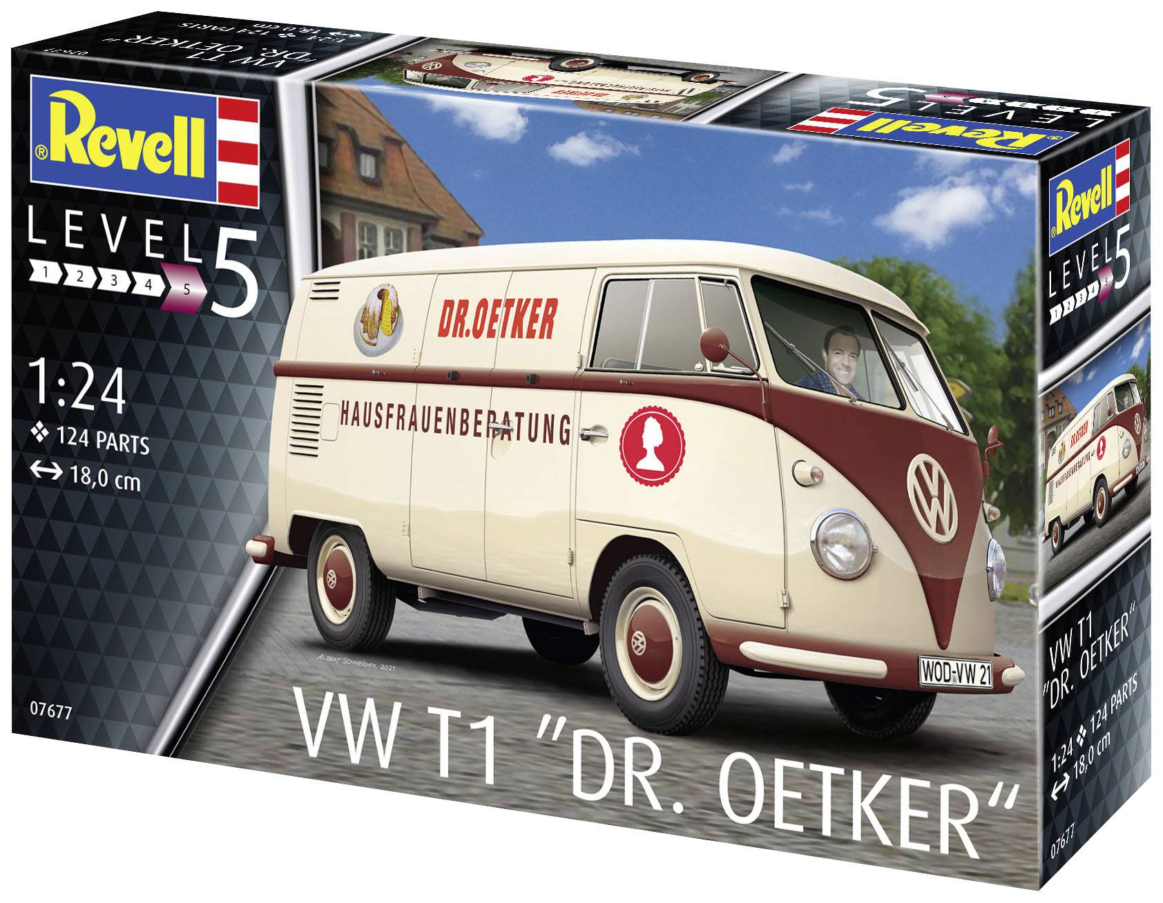 Revell RV 1:24 VW T1 "Dr. Oetker" 1:24 Modellbus