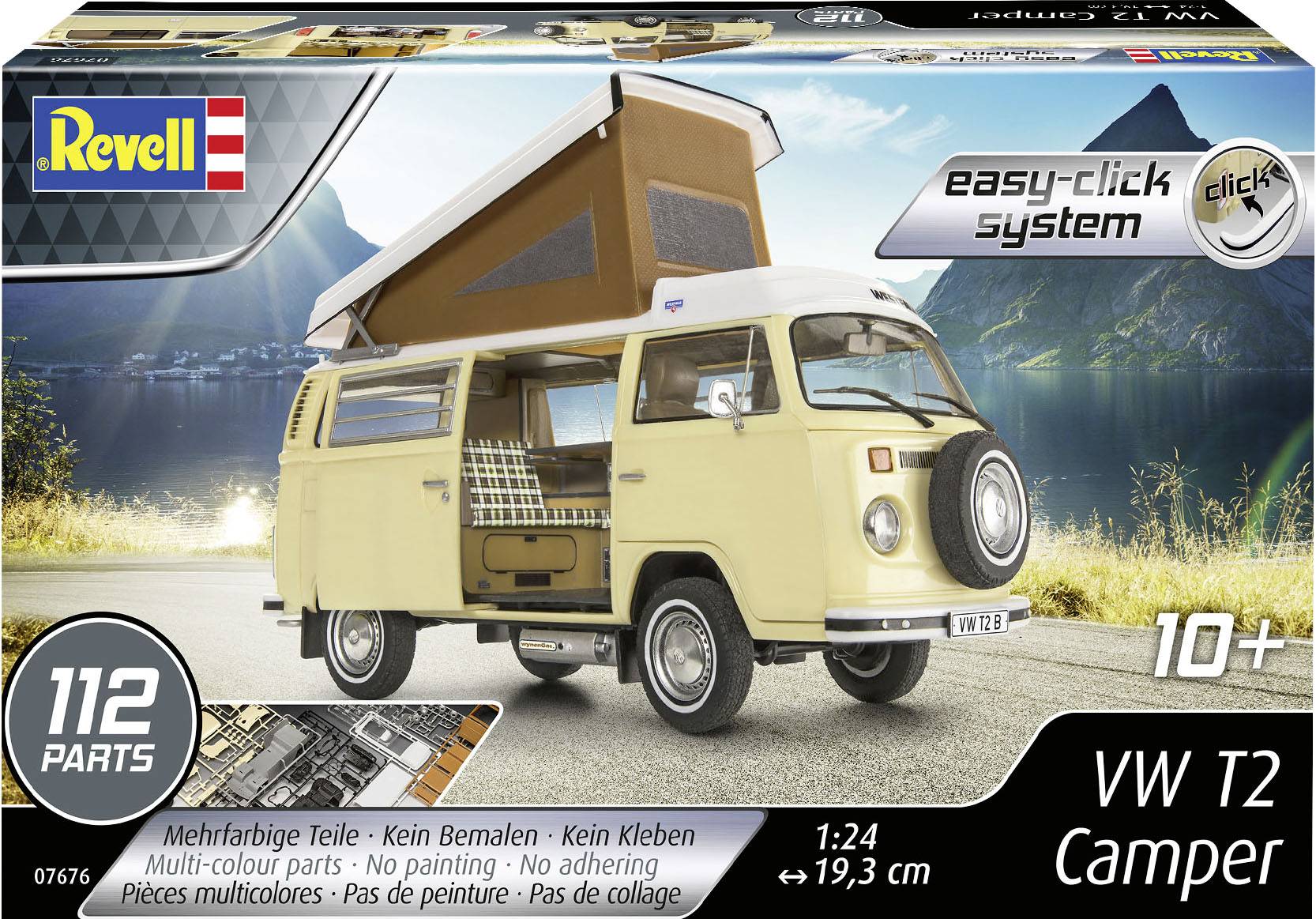 Revell RV 1:24 VW T2 Camper 1:24 Modellbus