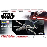 Revell 06054 Collector Set X-Wing Fighter + TIE Fighter Science Fiction Bausatz 1:57, 1:65 Revell 06054 Collector Set X-Wing Fighter + TIE Fighter Science Fiction Bausatz 1:57, 1:65