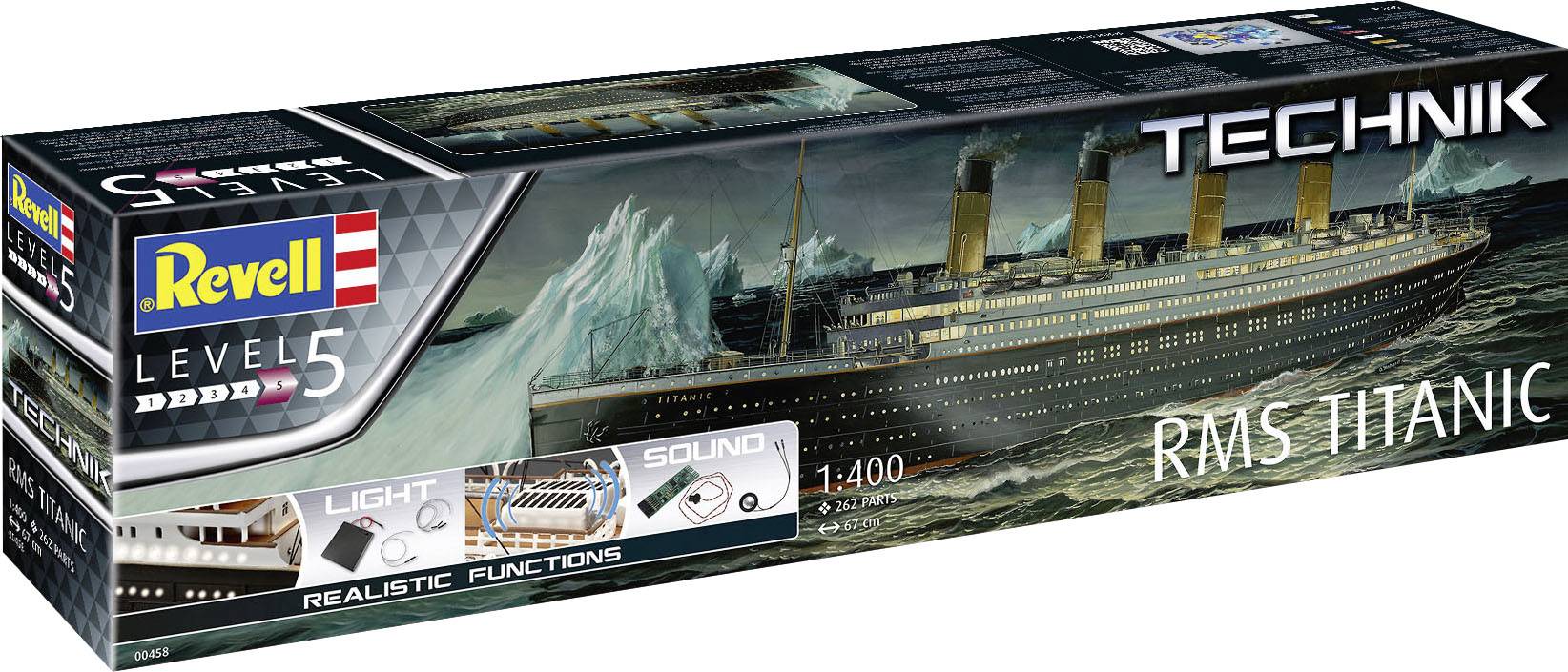Revell 00458 RV 1:400 RMS Titanic - Technik Schiffsmodell Bausatz 1:400