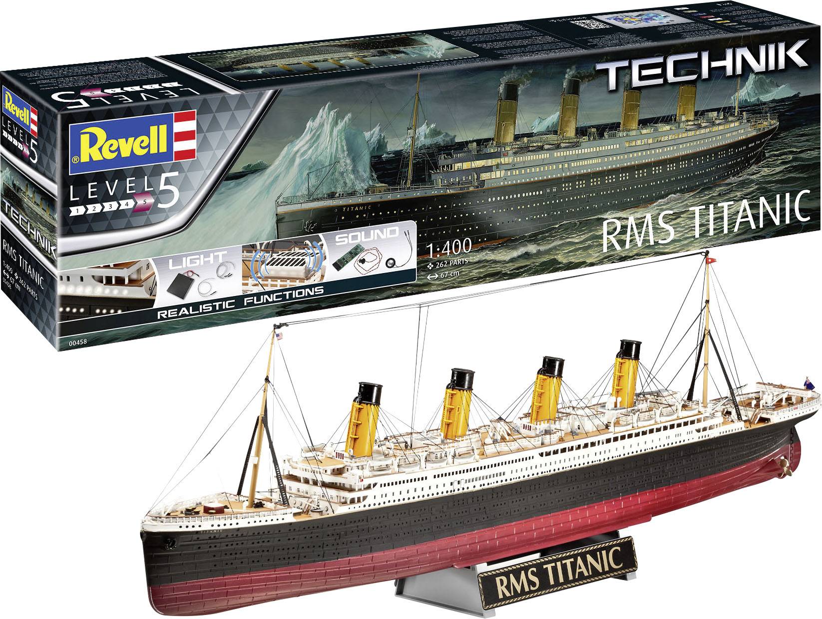 Revell 00458 RV 1:400 RMS Titanic - Technik Schiffsmodell Bausatz 1:400