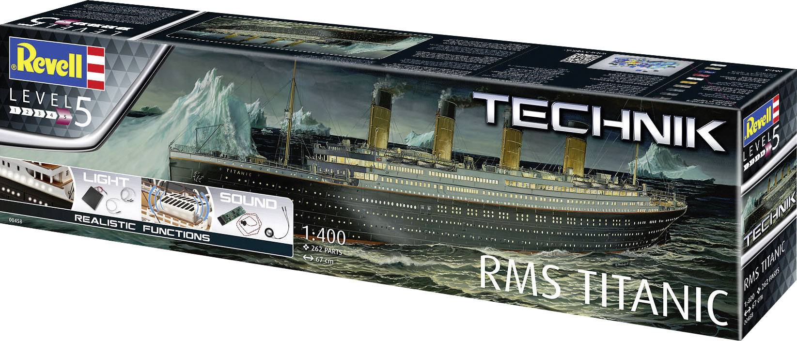 Revell 00458 RV 1:400 RMS Titanic - Technik Schiffsmodell Bausatz 1:400