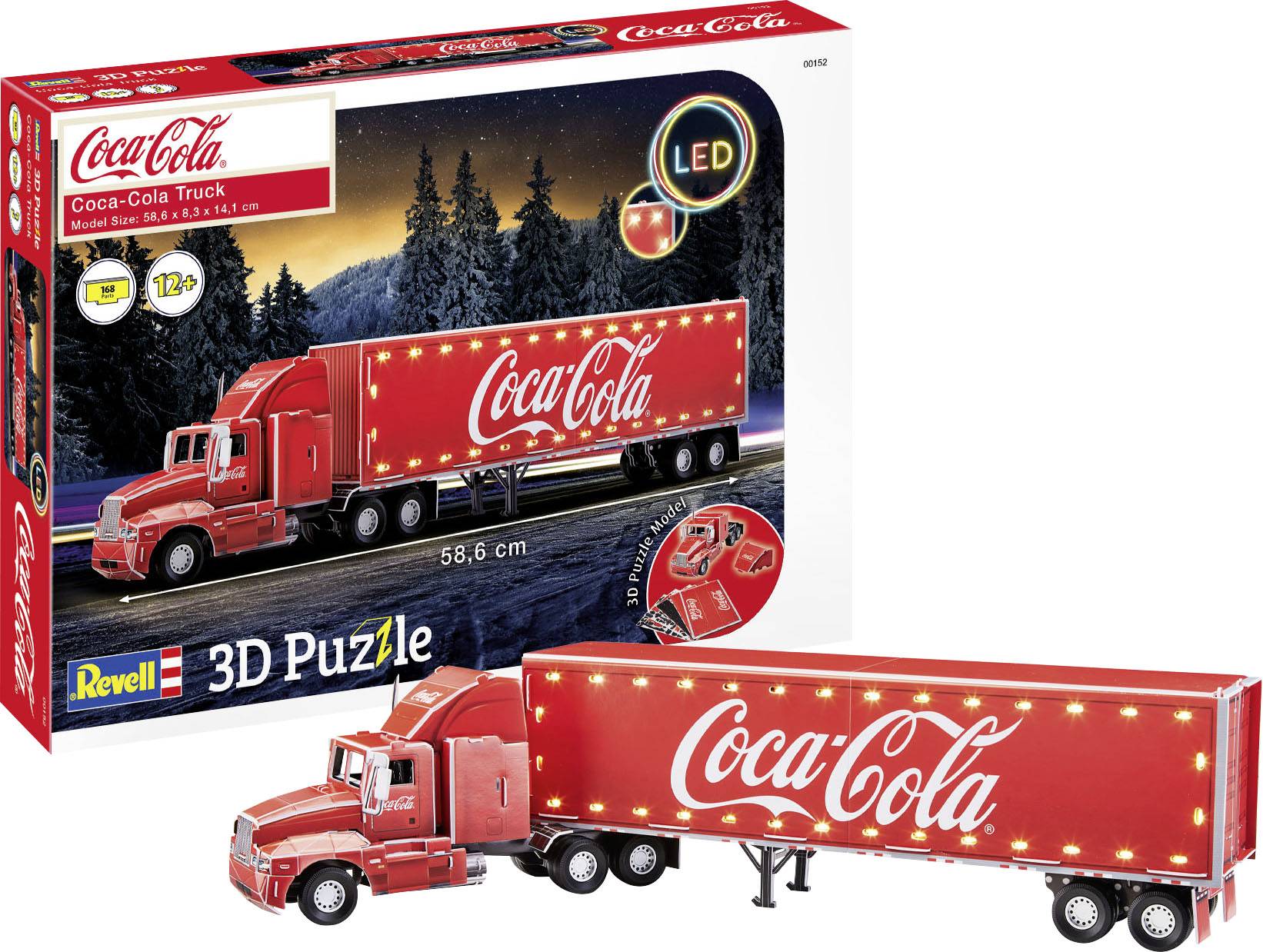 3D-Puzzle Coca-Cola Truck - LED Edition 00152 RV 3D-Puzzle Coca-Cola Truck - LED Edition 1St.
