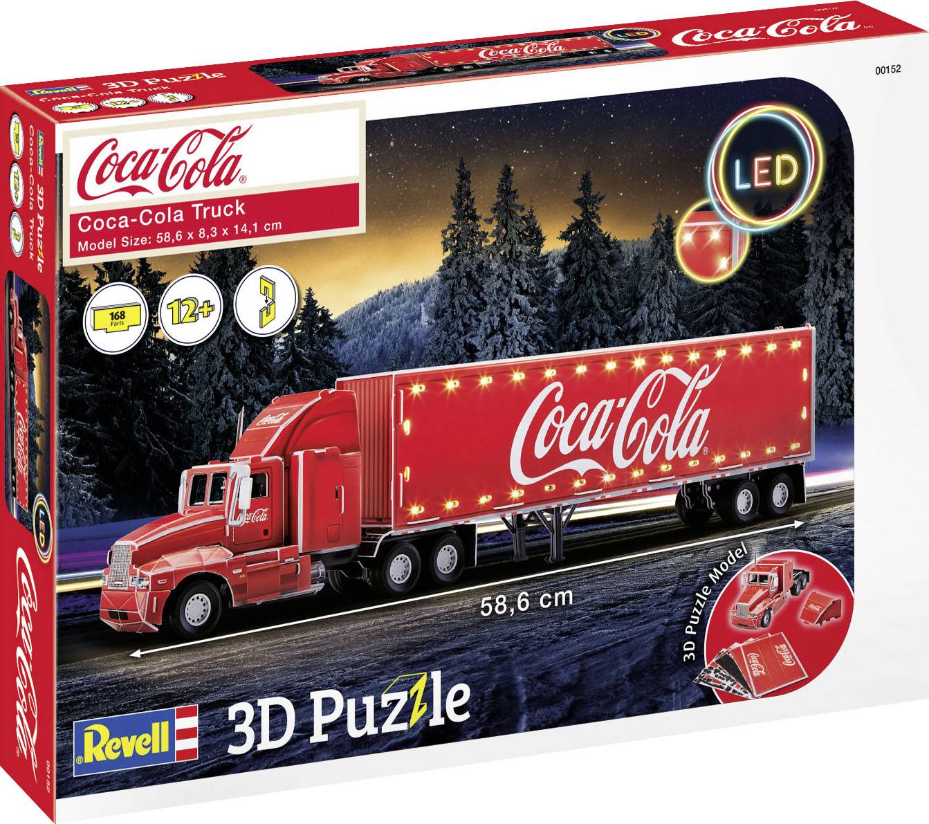 3D-Puzzle Coca-Cola Truck - LED Edition 00152 RV 3D-Puzzle Coca-Cola Truck - LED Edition 1 St.