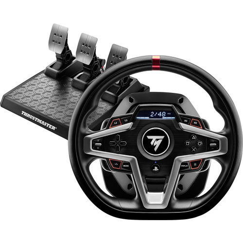 Thrustmaster T248P FF Wheel (PS5/PC) Lenkrad PC, PlayStation 4, PlayStation 5 Schwarz, Silber inkl. Pedale