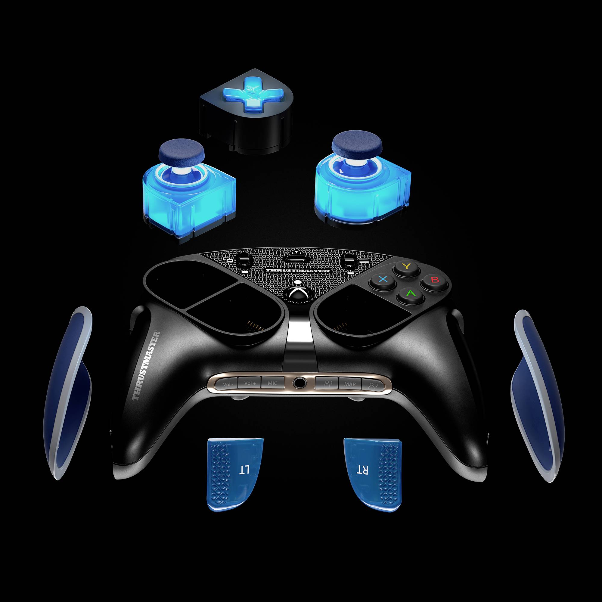 Thrustmaster eSwap X LED Blue Crystal Pack Zusatz Set PC, Xbox One, Xbox One S, Xbox Series X Blau